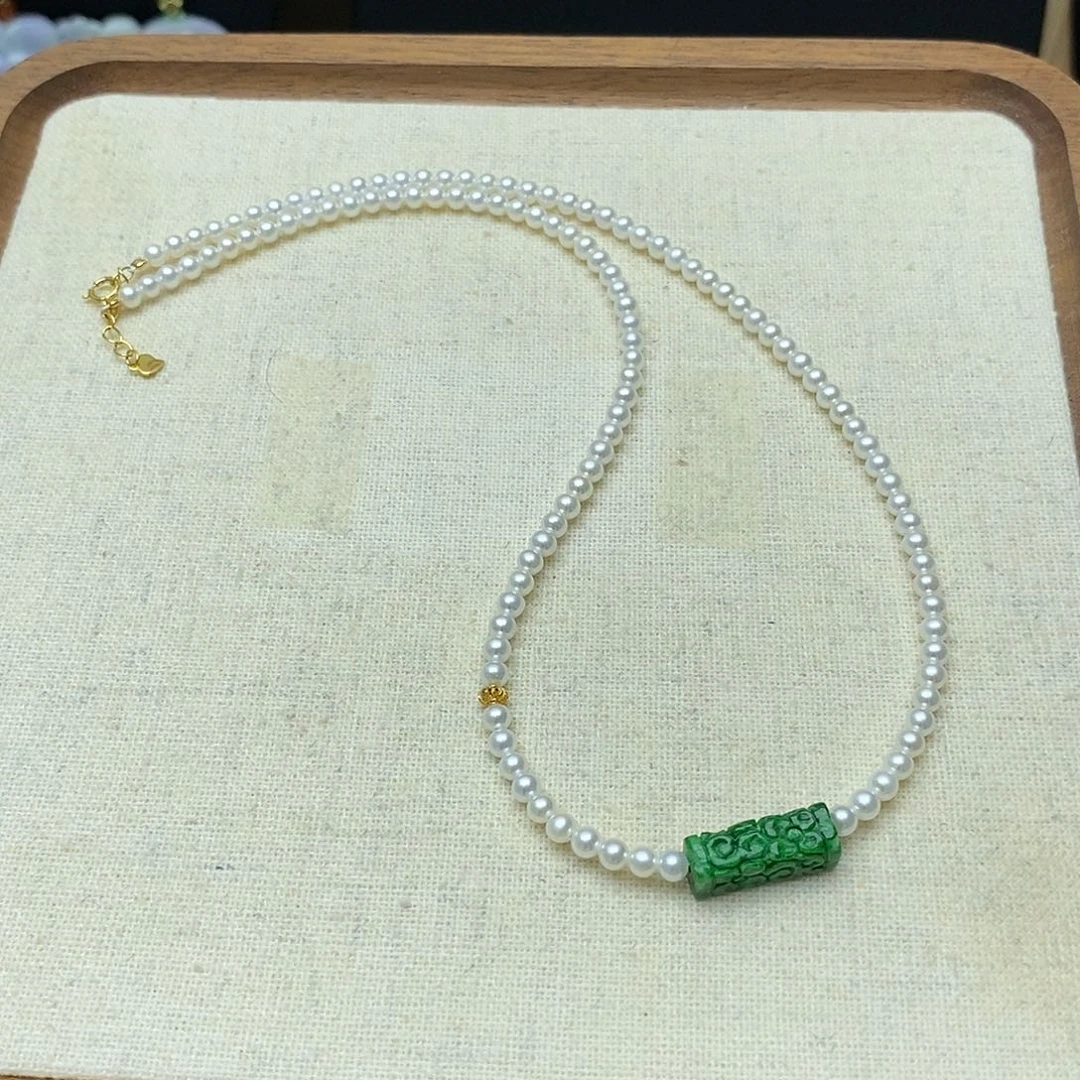 翡翠未镶嵌颈饰翡翠路路通