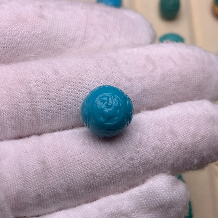 绿松石未镶嵌绿松石四神兽12.5