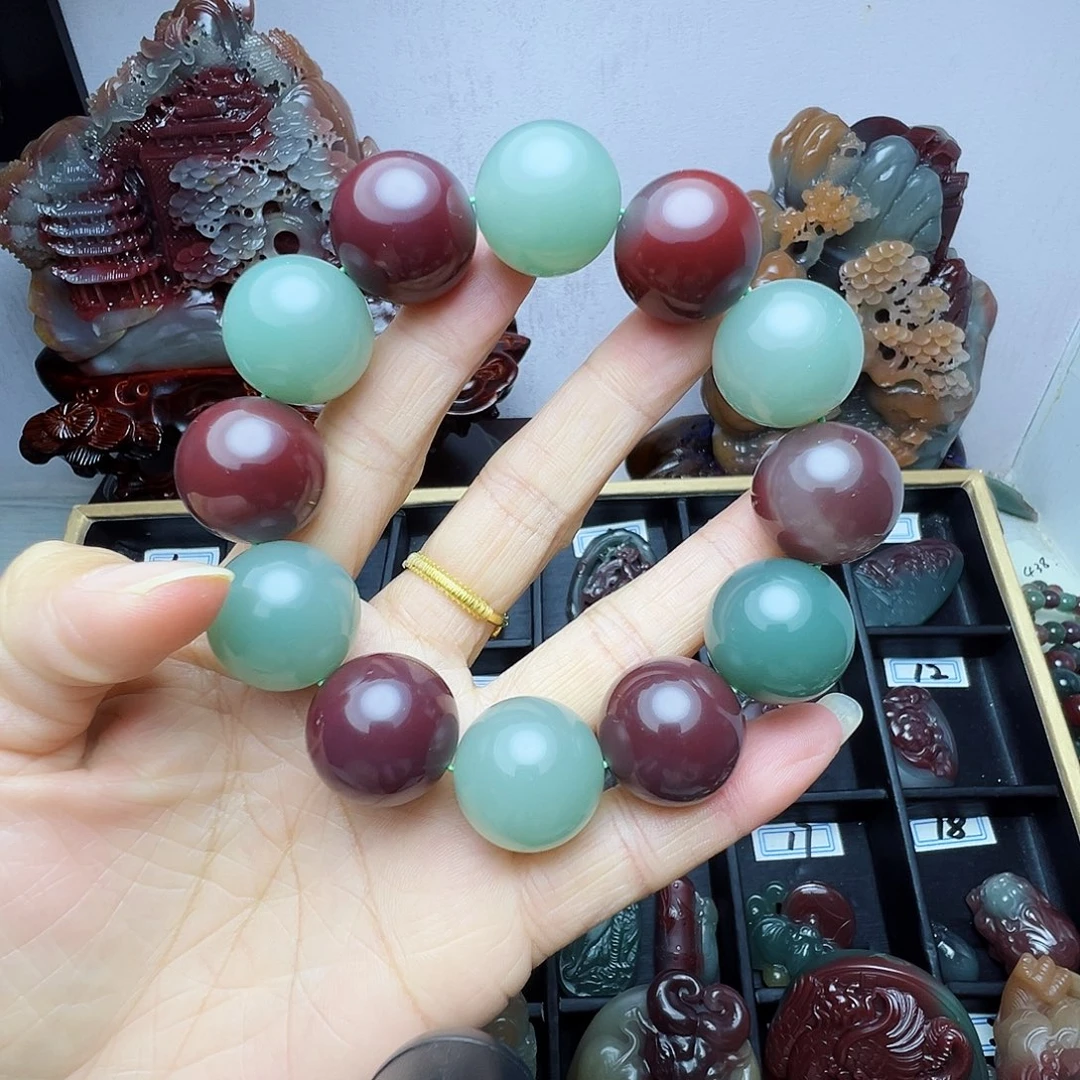 非金属秦紫玉手串20