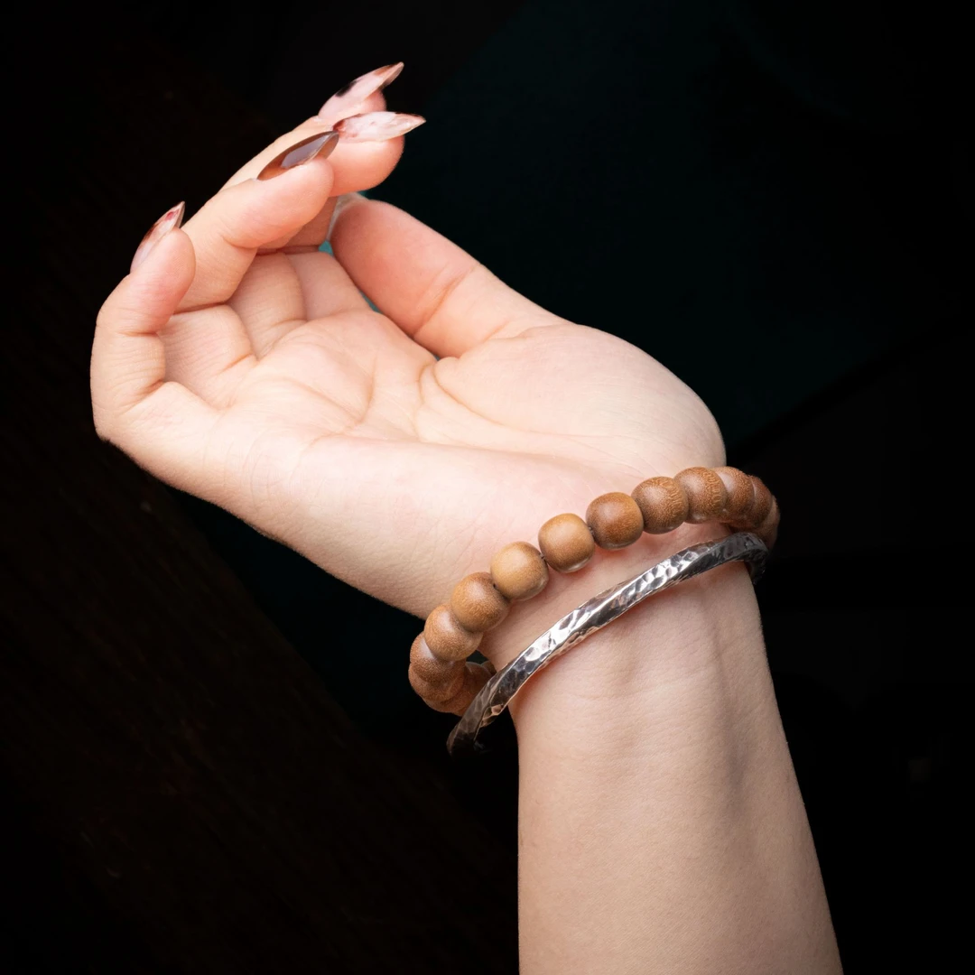 10mm左右原生态《暖阳》老山檀黑肉手串奶香醇厚沁心入脾 文玩手串