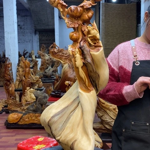 柏木无*太行崖柏根雕