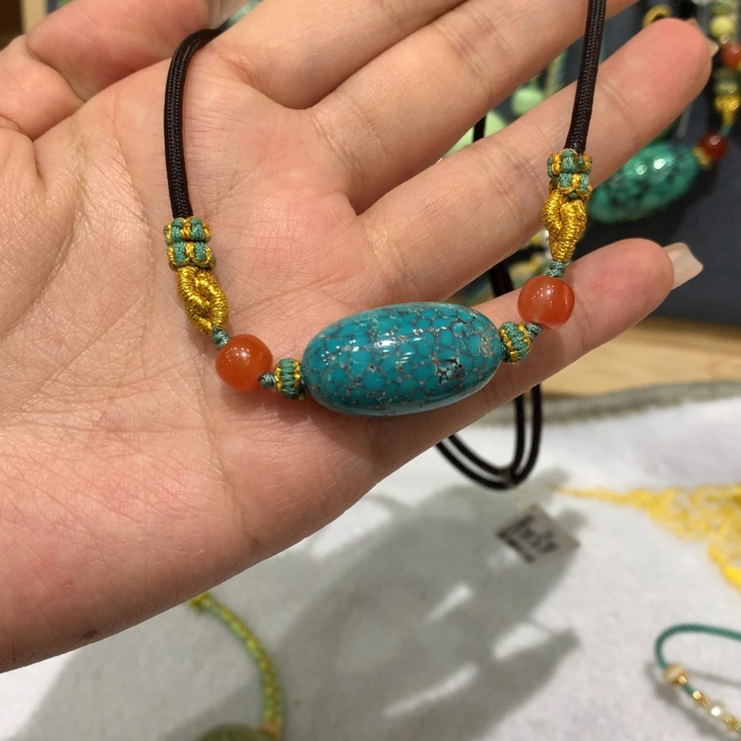 绿松石珠宝奇石未镶嵌枣珠