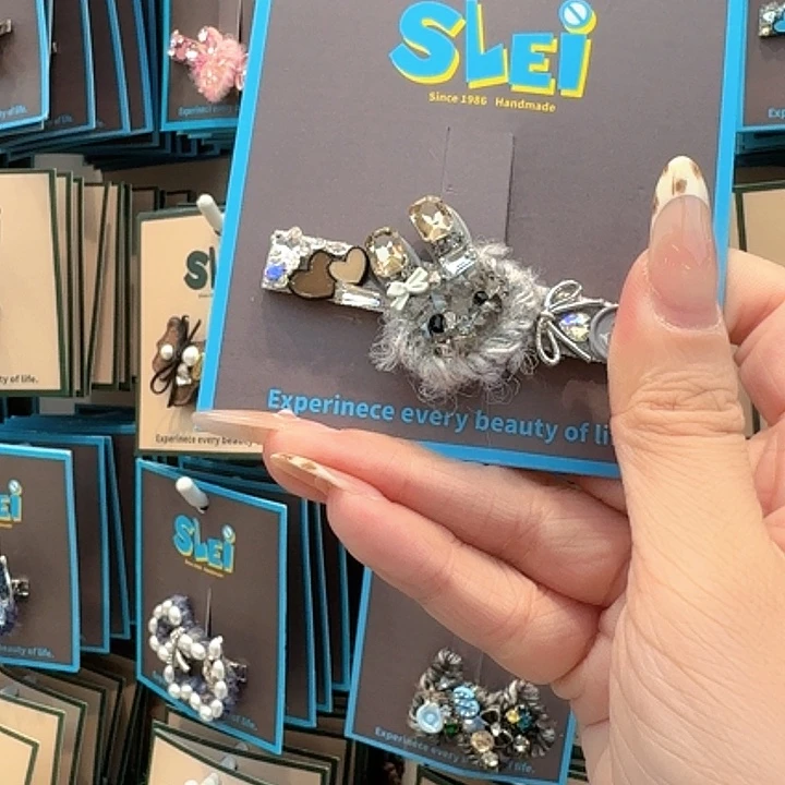 灰色兔子鸭嘴夹款式