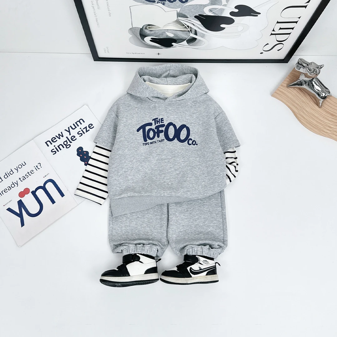 男童套装2025新款春装儿童运动服三件套潮 BDC25618 悠悠童话童装