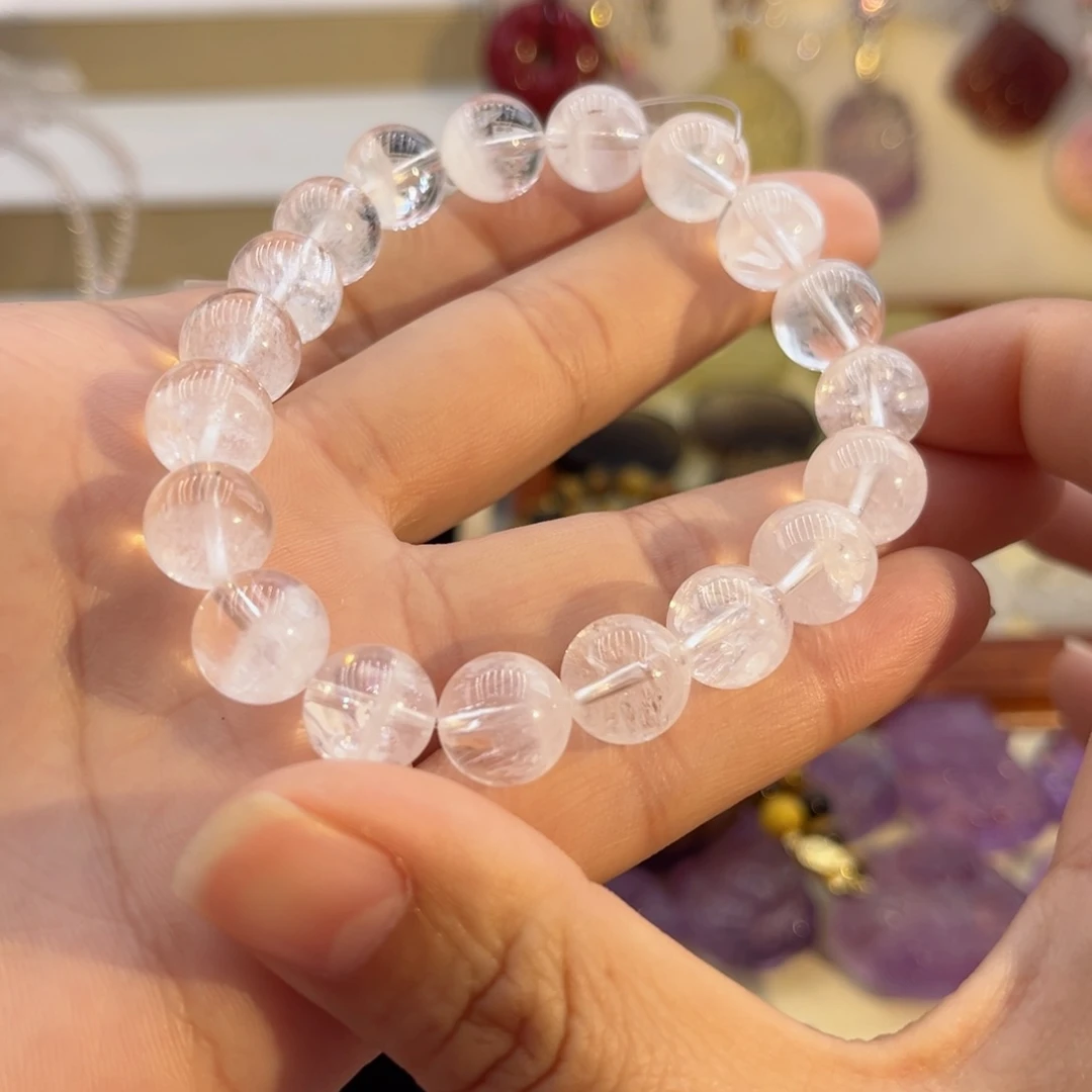 水晶颈饰未镶嵌小*韵白阿塞手串5