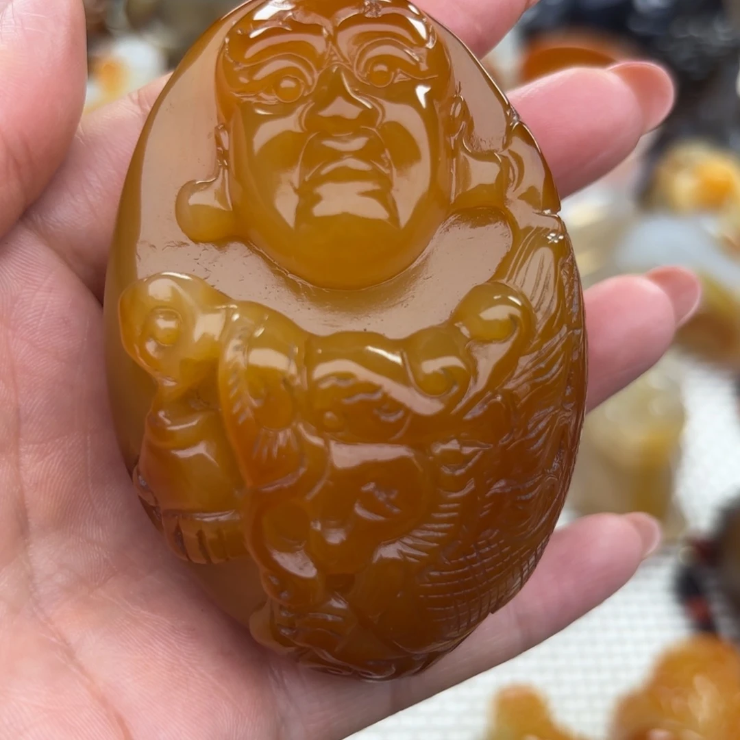 未镶嵌把件玛瑙/玉髓胖*