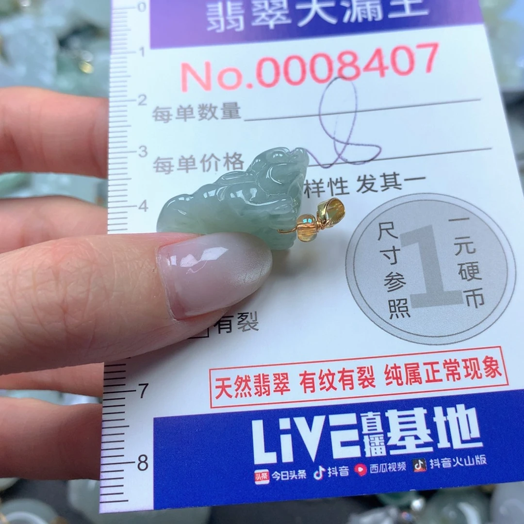 翡翠未镶嵌吊坠(不含链)