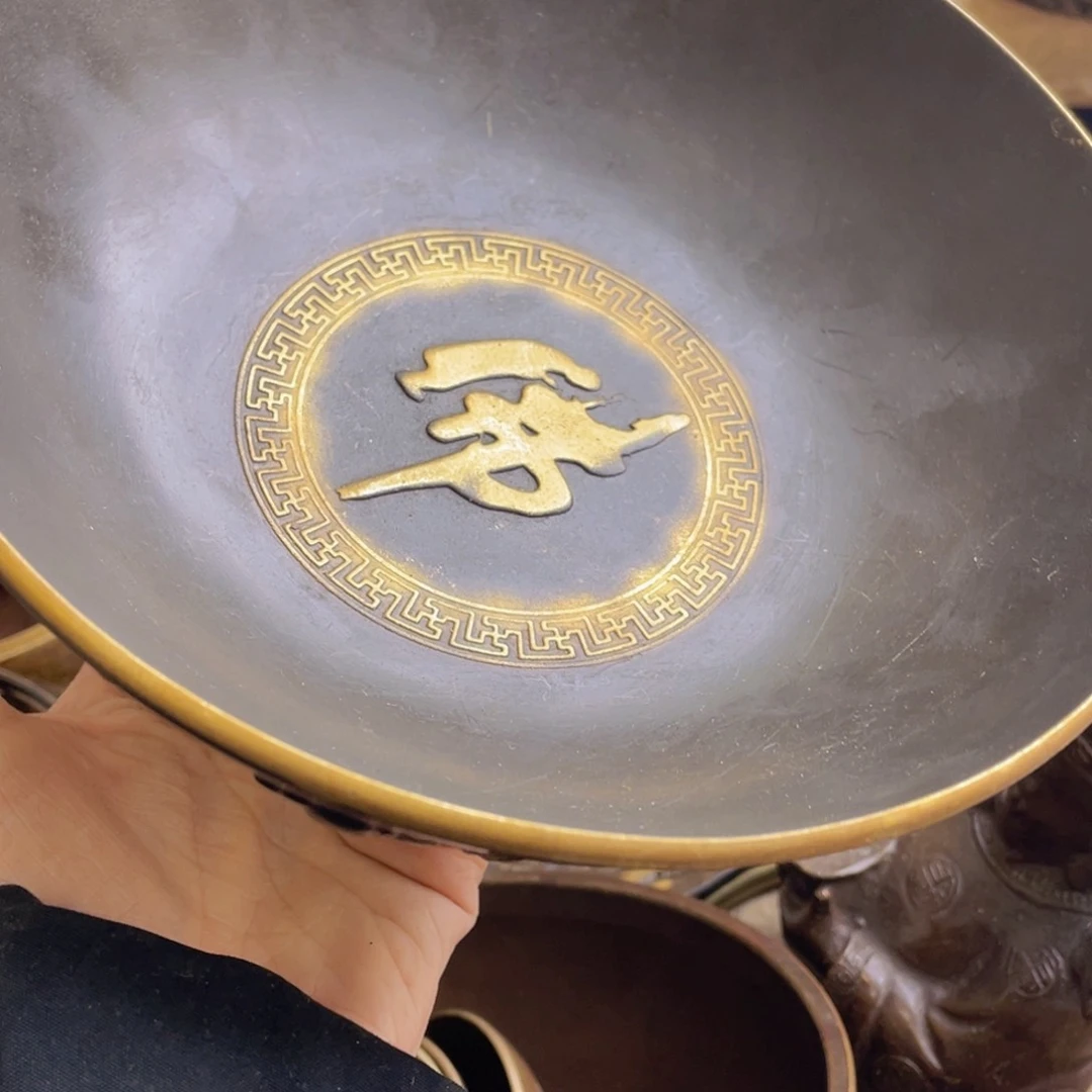 原矿风磨铜佛音碗