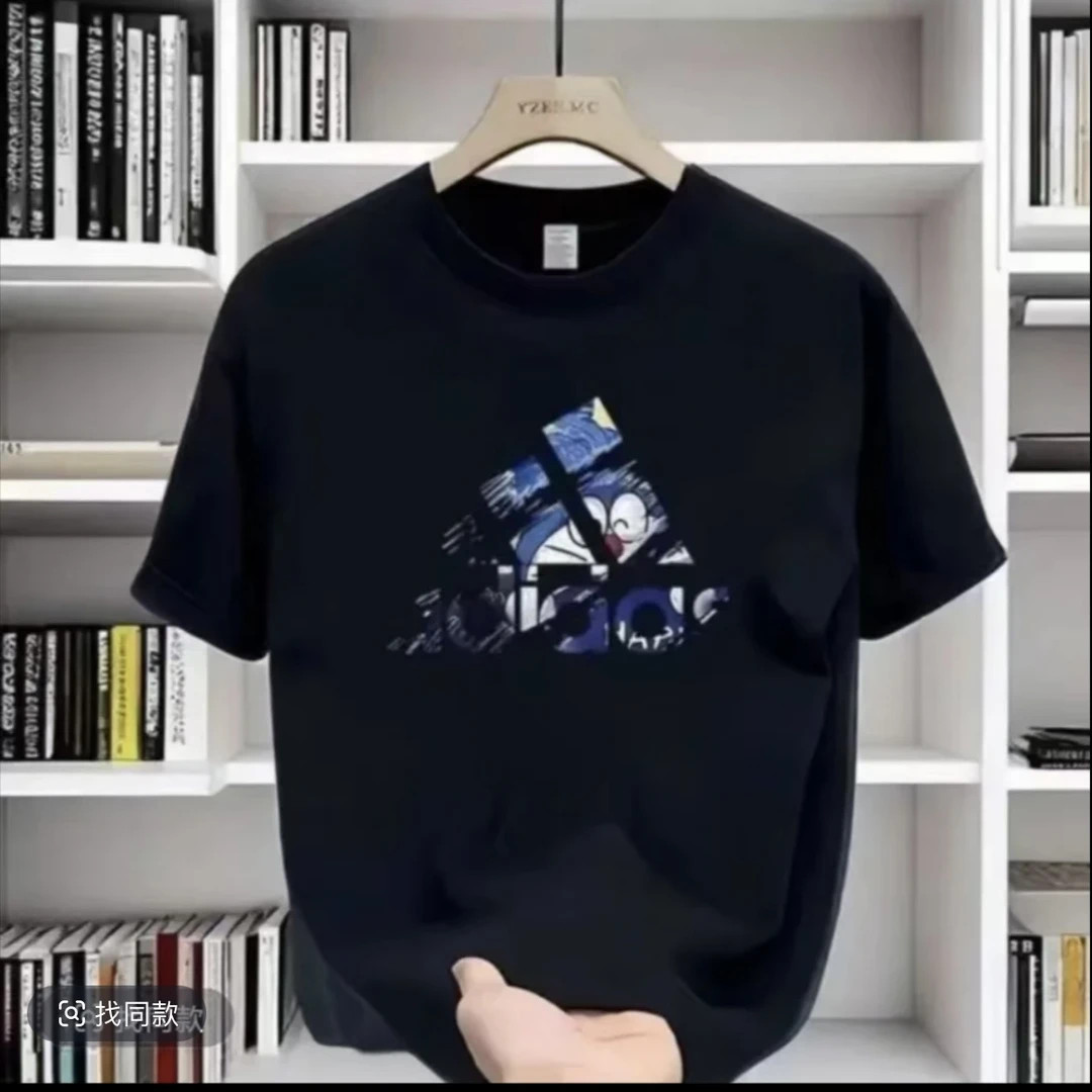 【一折粉丝福利】夏季男女同款百搭时尚潮牌短袖T恤