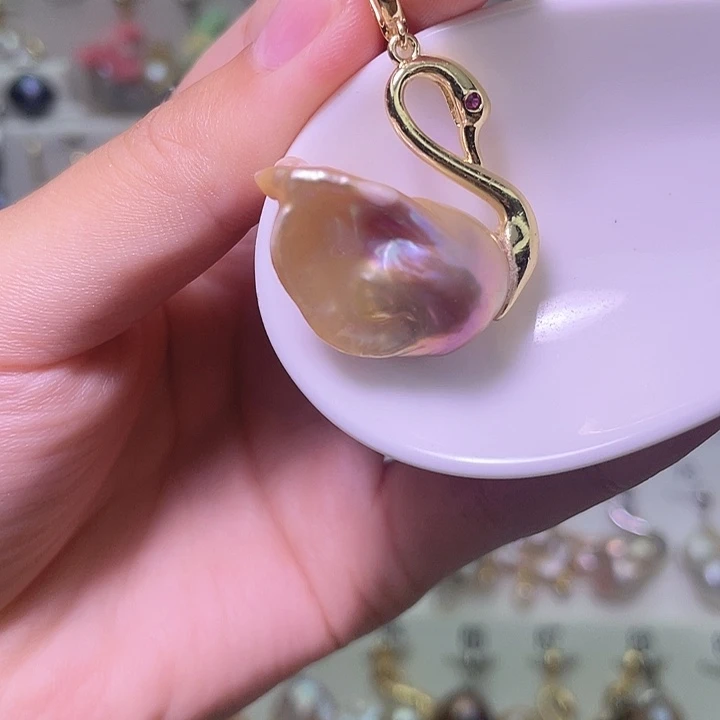 颈饰合金淡水珍珠57