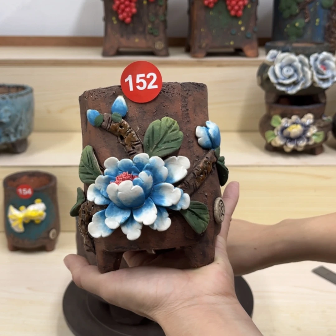 【闪购商品】紫砂花盆152号内口8.5外高13