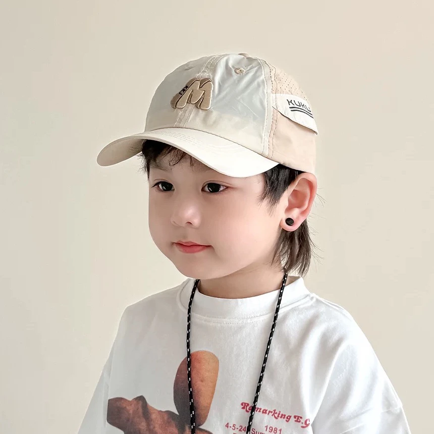 【小布丁】韩国ins速干鸭舌帽春夏季透气遮阳男女童户外出游棒球帽