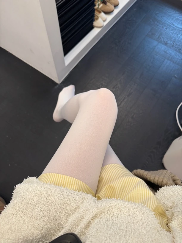 2025春款白色连裤袜微透薄款遮瑕不掉档女袜子