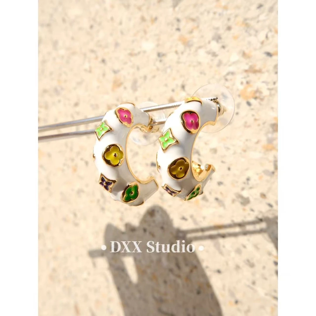 铜合金锆石耳饰 小众设计精致款ins耳饰47421