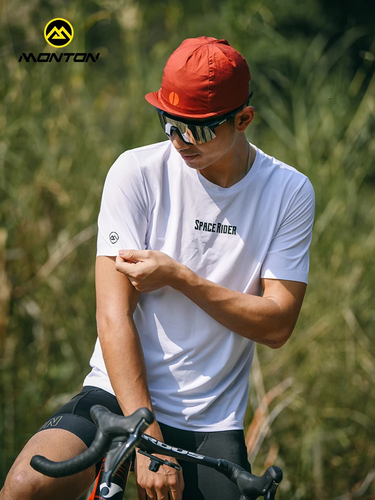 Monton脉腾骑行服短上衣T恤男士透气