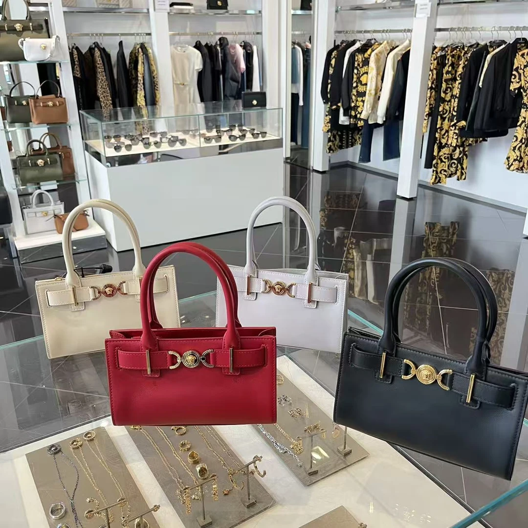 未使用 VERSACE/范思哲 女包明星同款美杜莎手提单肩斜挎包小号