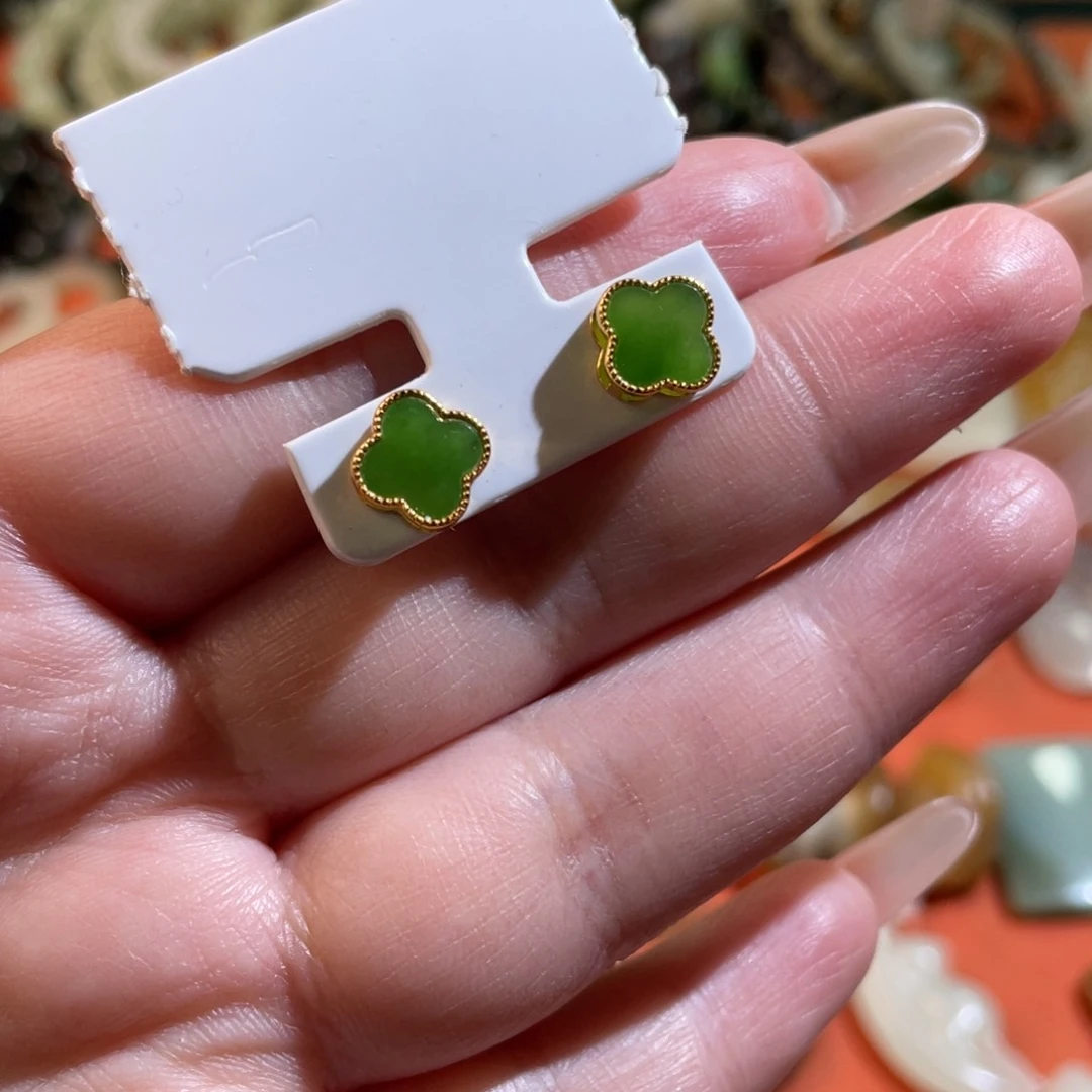 和田玉手链银S925镶嵌