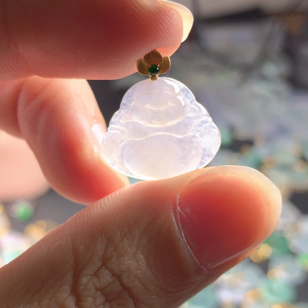 【闪购商品】翡翠18K金镶嵌颈饰翡翠
