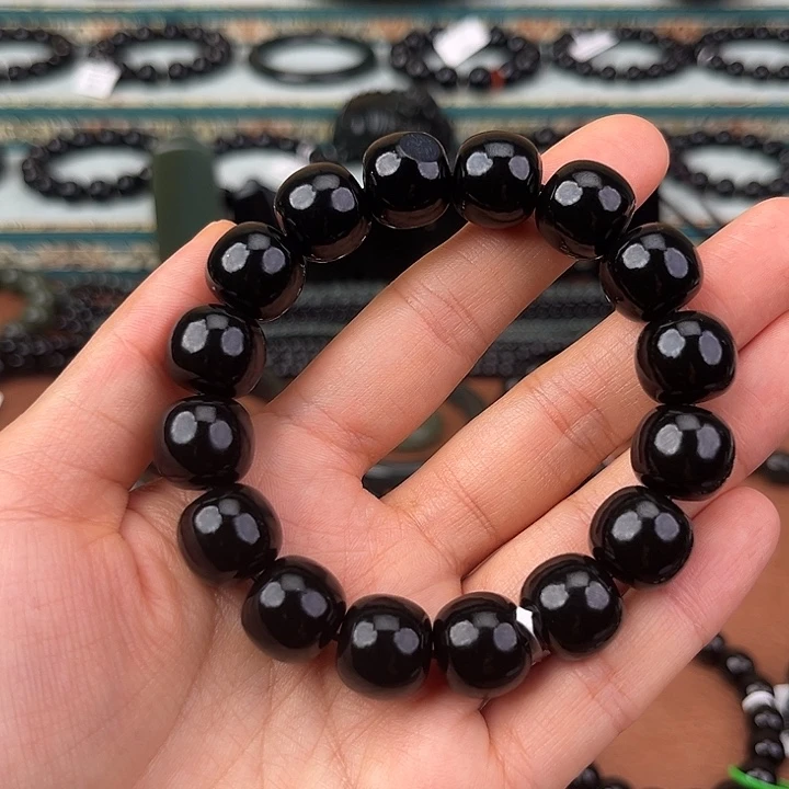 @***人和田玉（青玉）未镶嵌手链