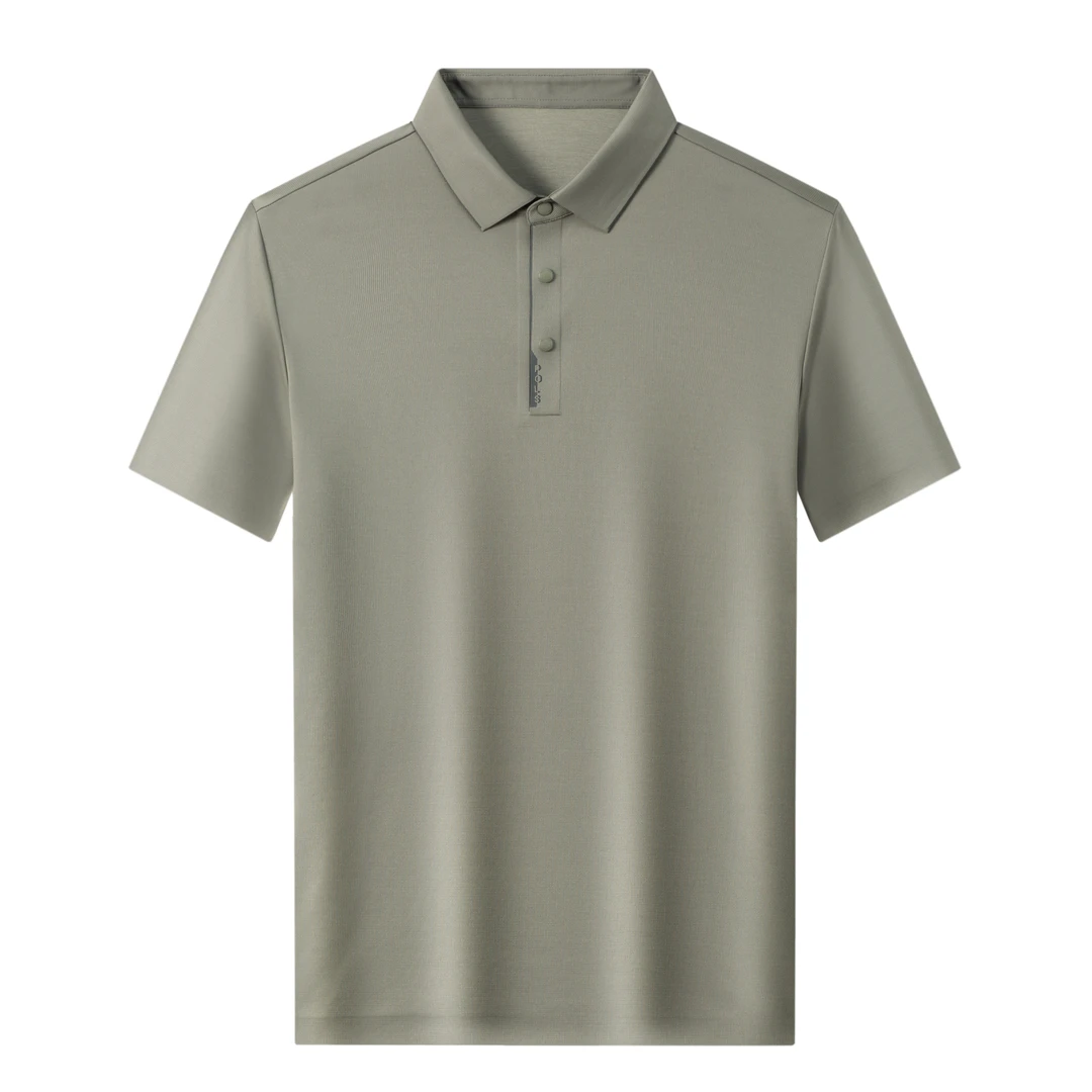 撞色边设计高级男士商务衬衫领舒适T恤衫夏季时尚休闲POLO-25809