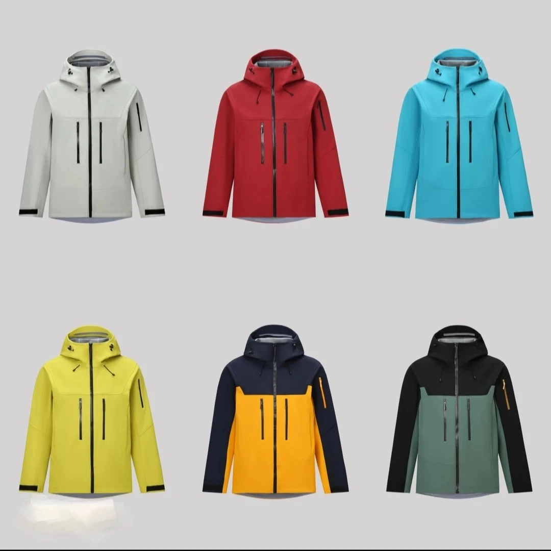 春秋情侣款户外立裁加绒冲锋衣夹克！HB2016潘多拉色系加绒冲锋衣