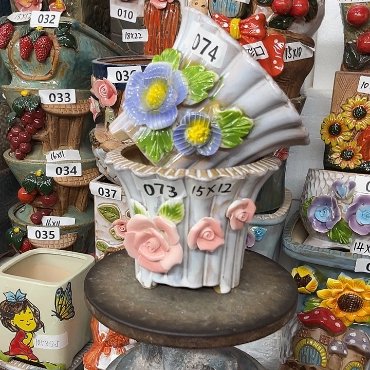 紫砂花盆粗陶材质多肉花盆