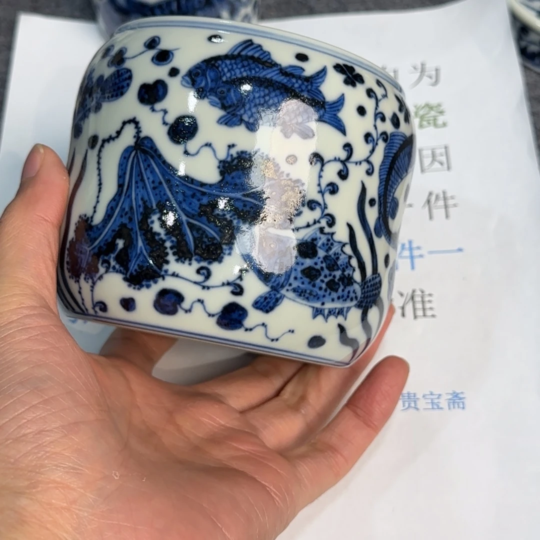 杯子瓷当代仿古精品全手工