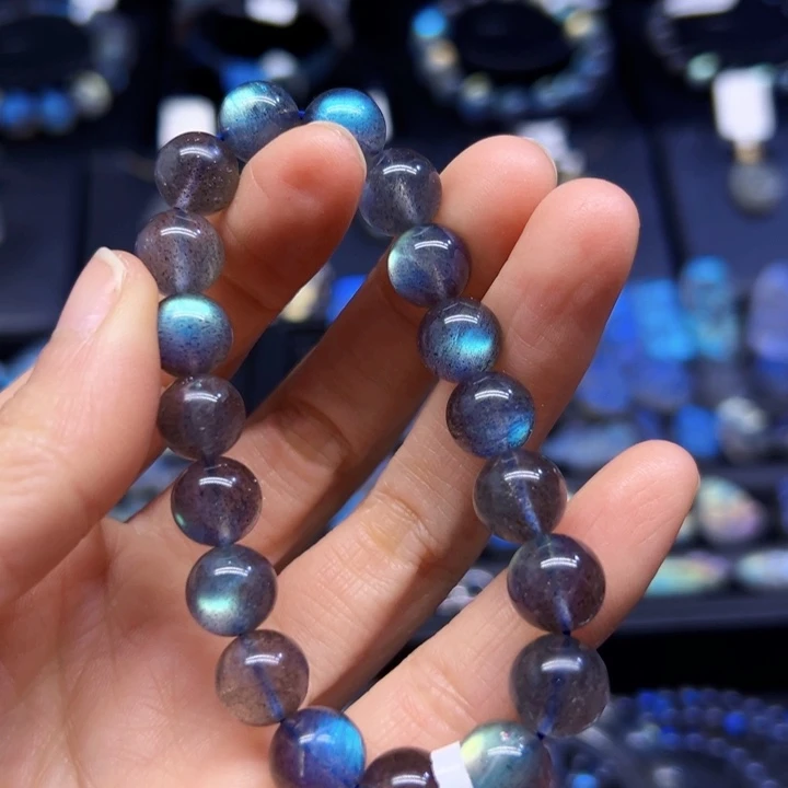 拉长石手串未镶嵌10.2左右