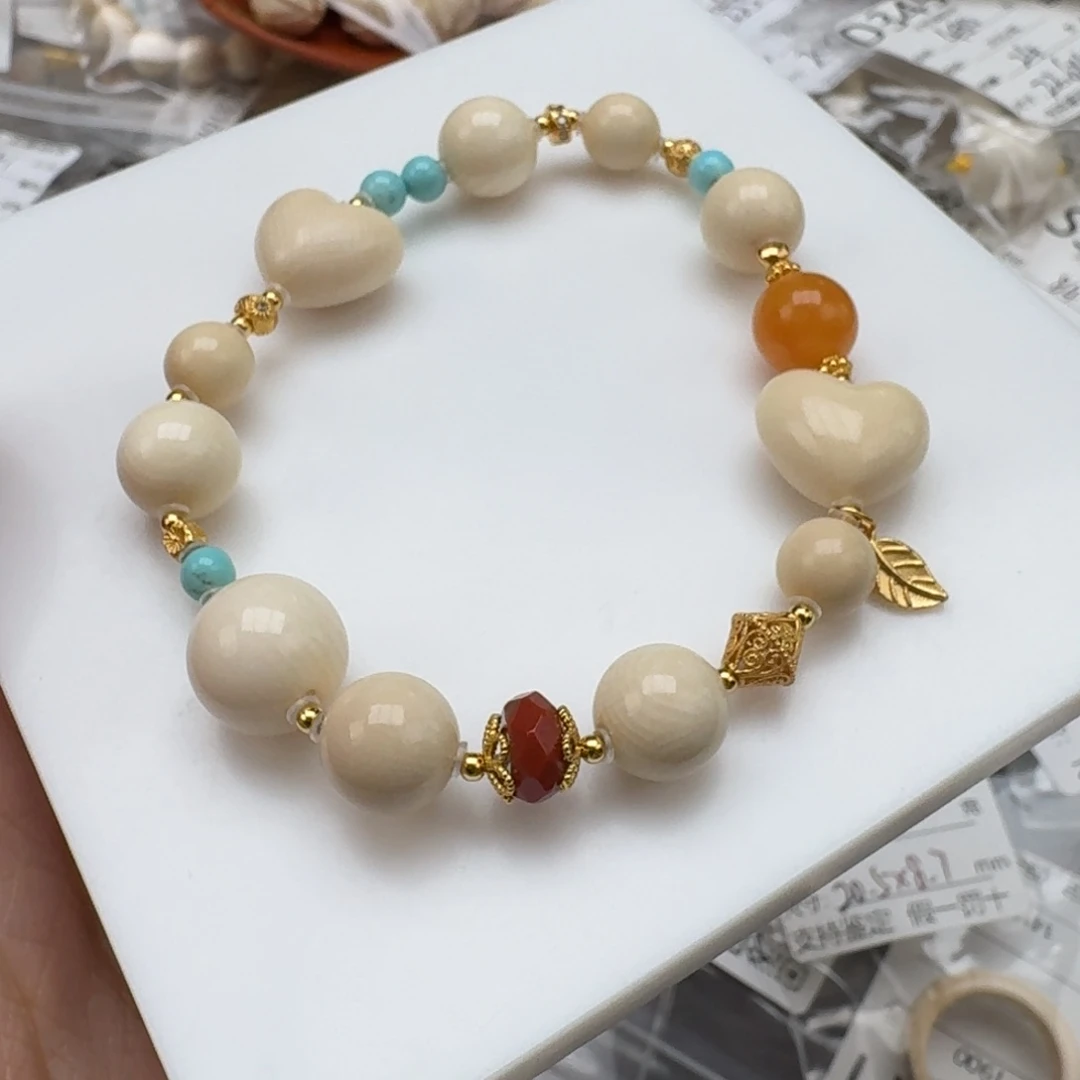 猛犸象牙手串/手链/手镯002 爱心