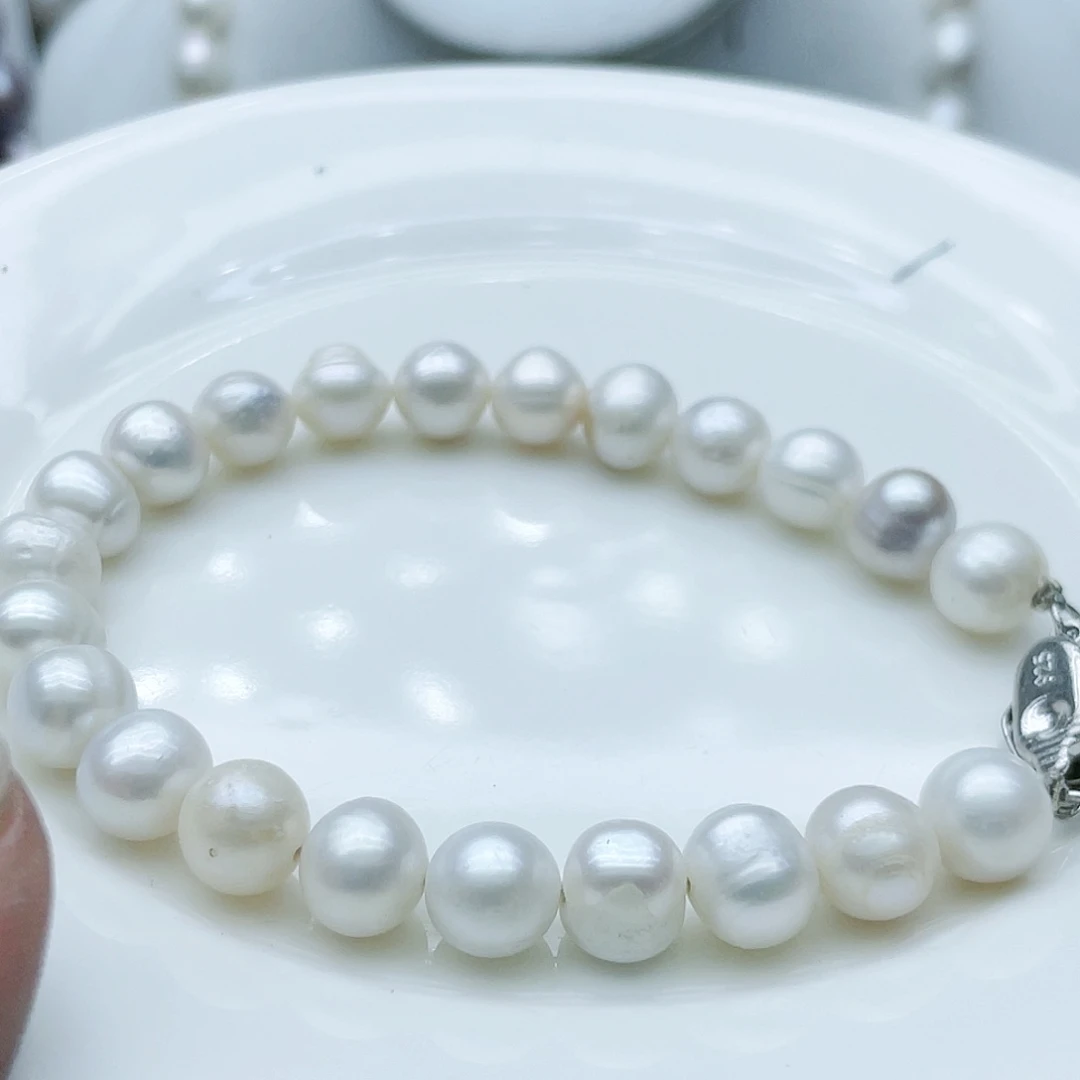 淡水珍珠颈饰钛钢