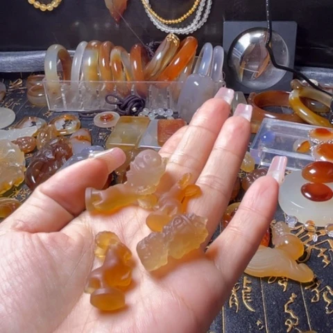 玛瑙/玉髓珠宝奇石未镶嵌战****3006