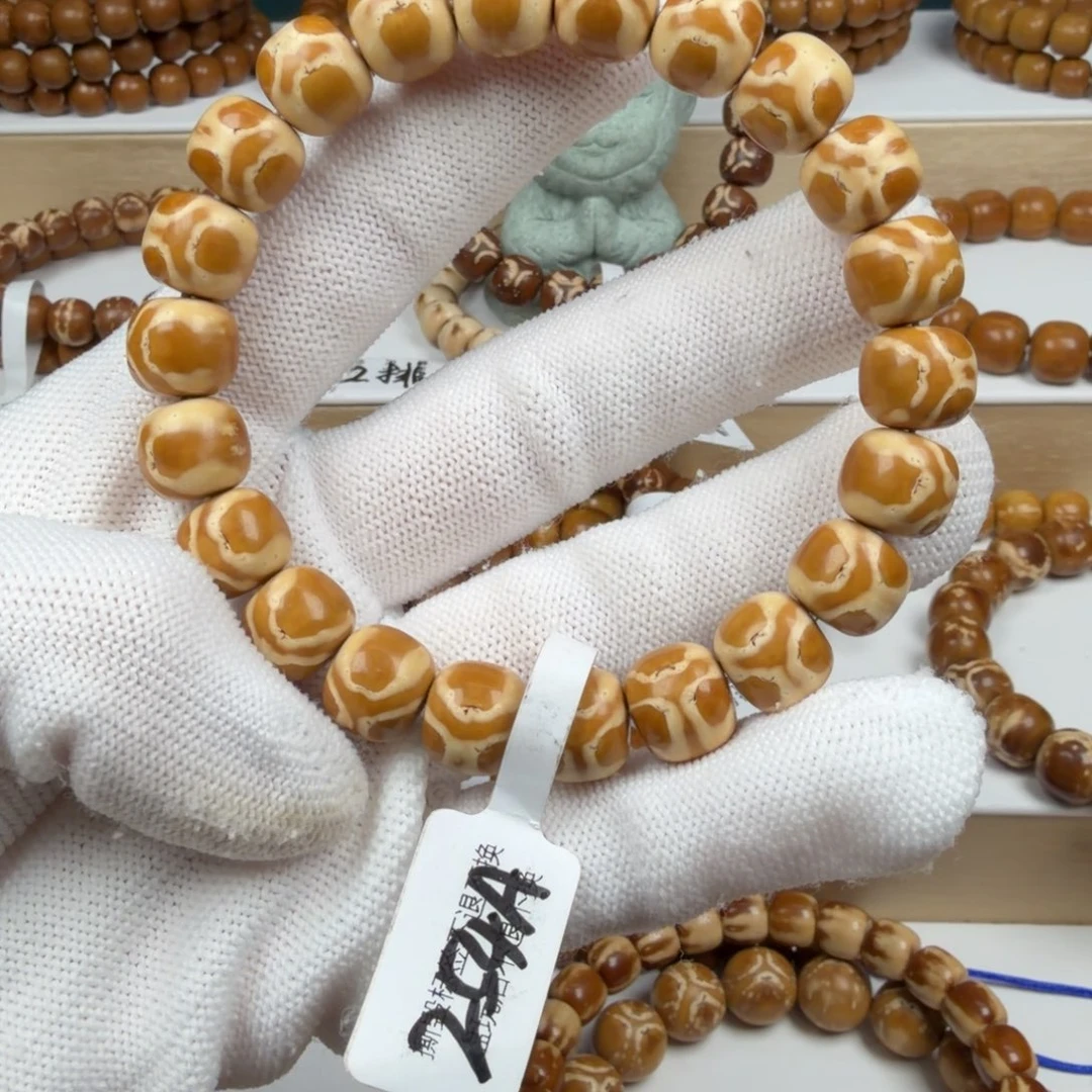 紫金鼠手串254A实心鬼脸11mmD