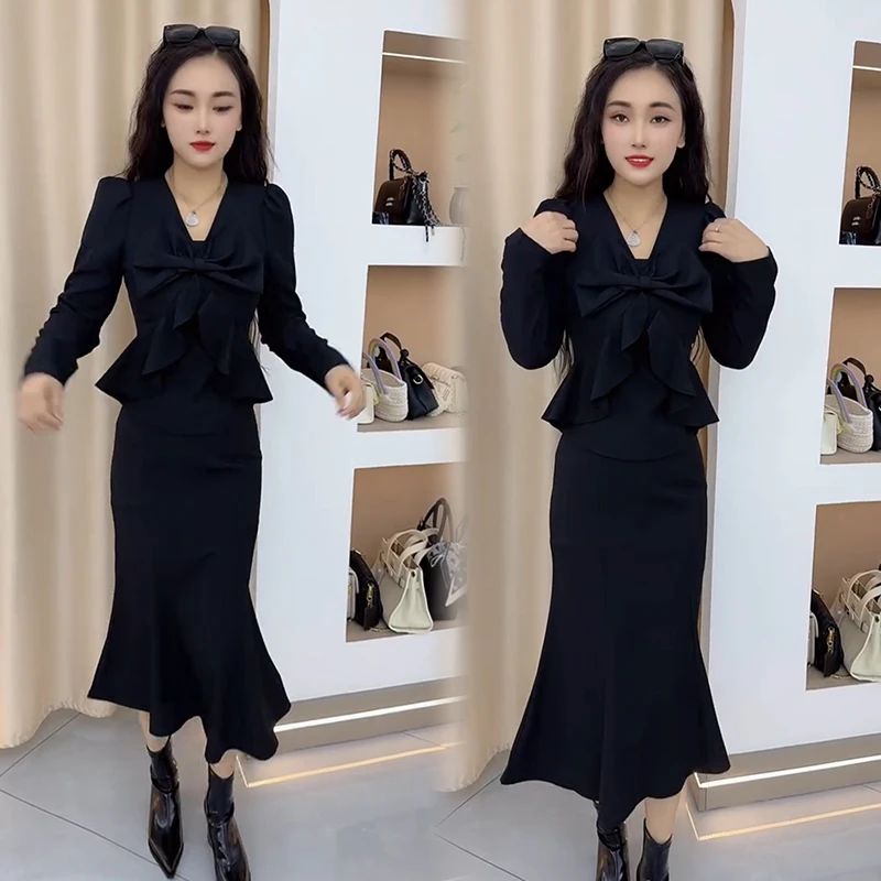 2025秋季新款时尚显瘦气质网红高档套装女高级百搭宽松大码两件套