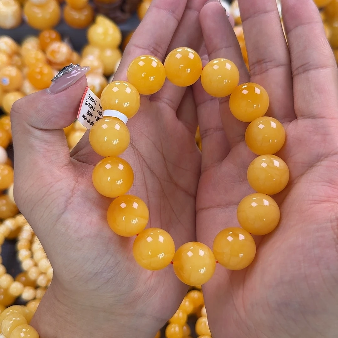 蜜蜡未镶嵌珠宝奇石同料18mm