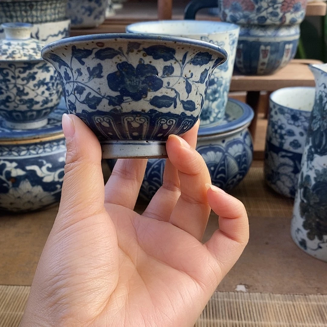 陶手工手绘青花高温陶瓷