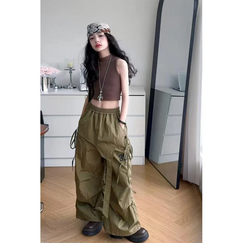 【潮妞.拽妹】童装嘻哈休闲裤宽松欧美风运动裤长裤