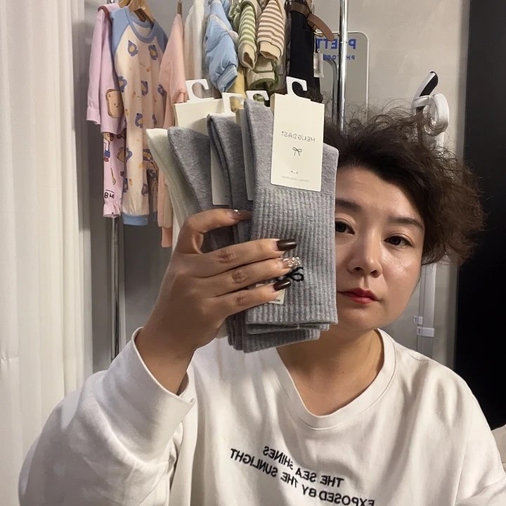 羊绒袜女士四双高筒