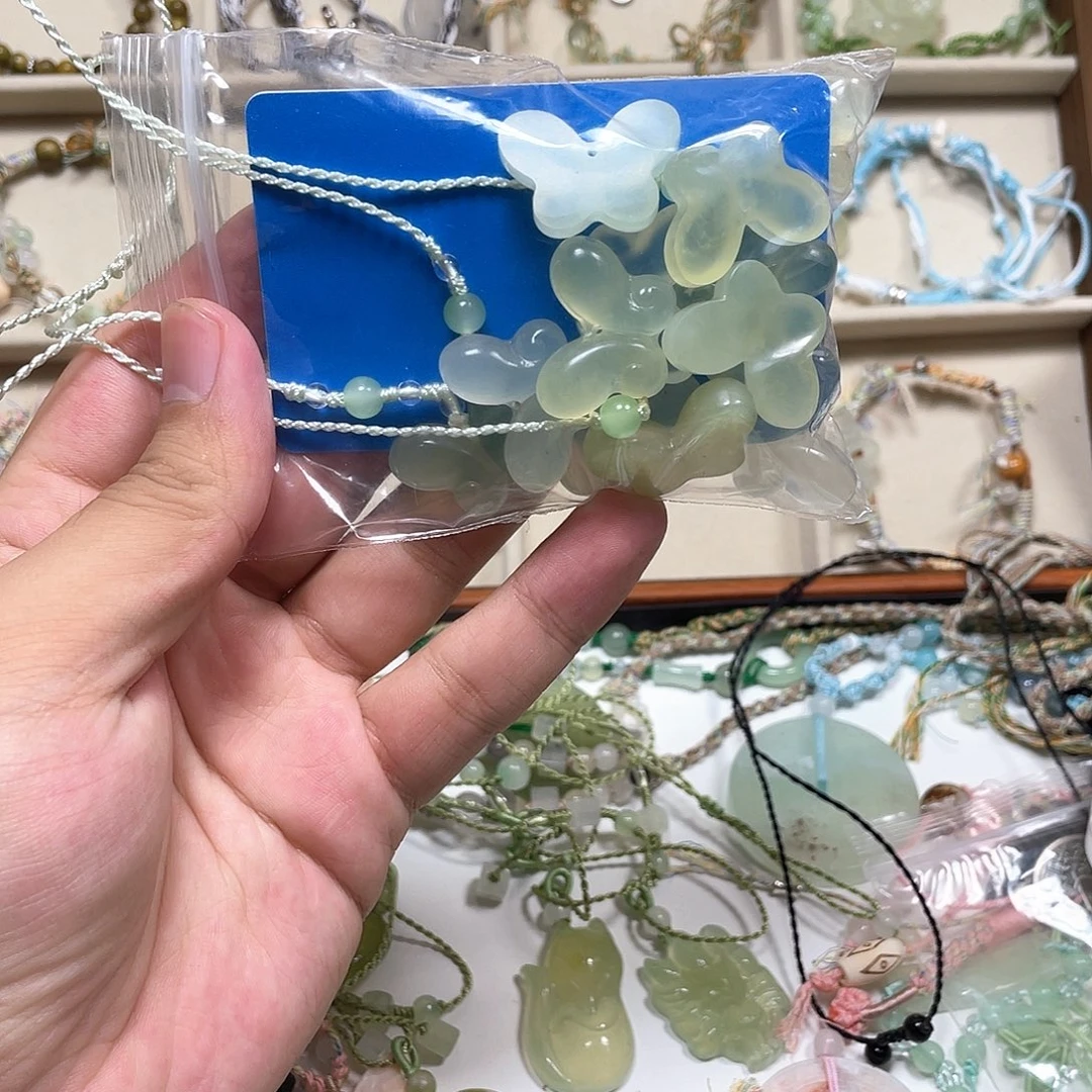 合金蛇纹石玉手链