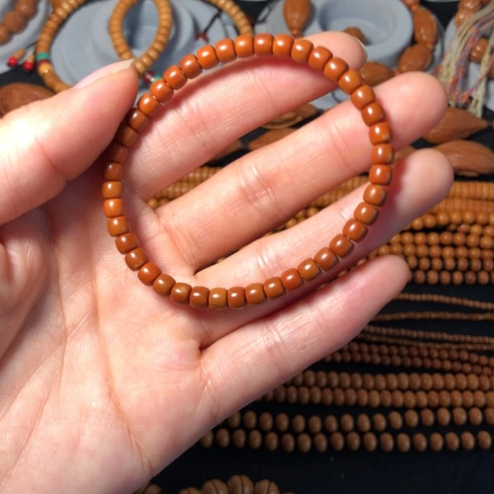 橄榄核手串/手链?****?5核尖直切单圈