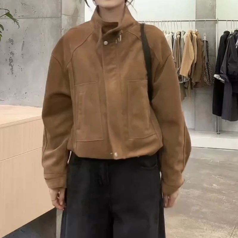 2025秋冬新款韩系气质时尚百搭显瘦宽松外套上衣LK2506963