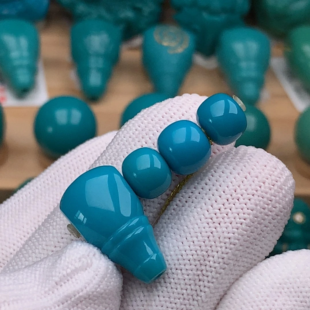 未镶嵌绿松石珠宝奇石8mm