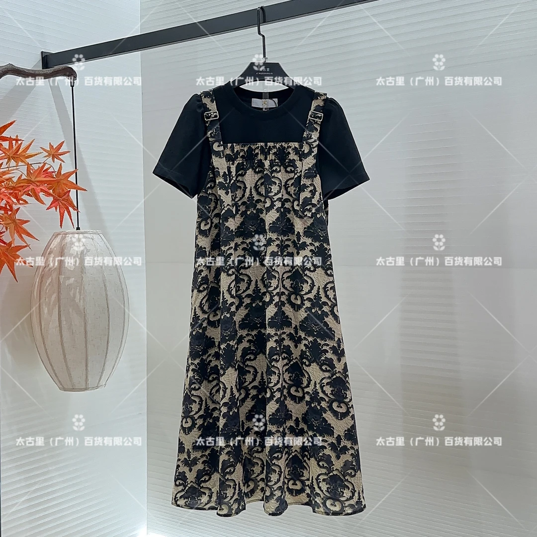 【linda专属】【11】显瘦气质印花时尚减龄韩版洋气连衣裙JC-A1571