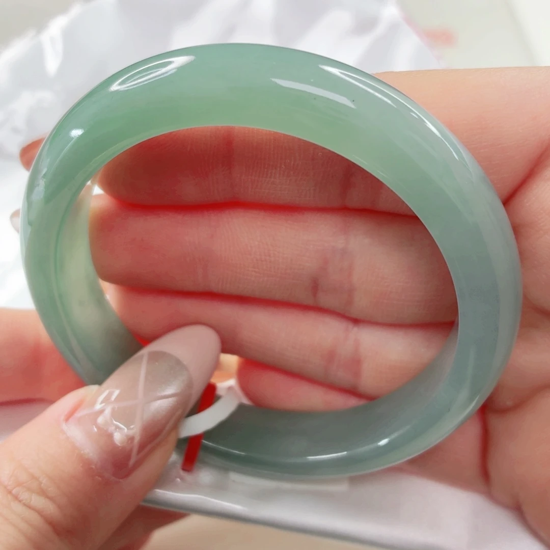 翡翠未镶嵌手镯54.6x605