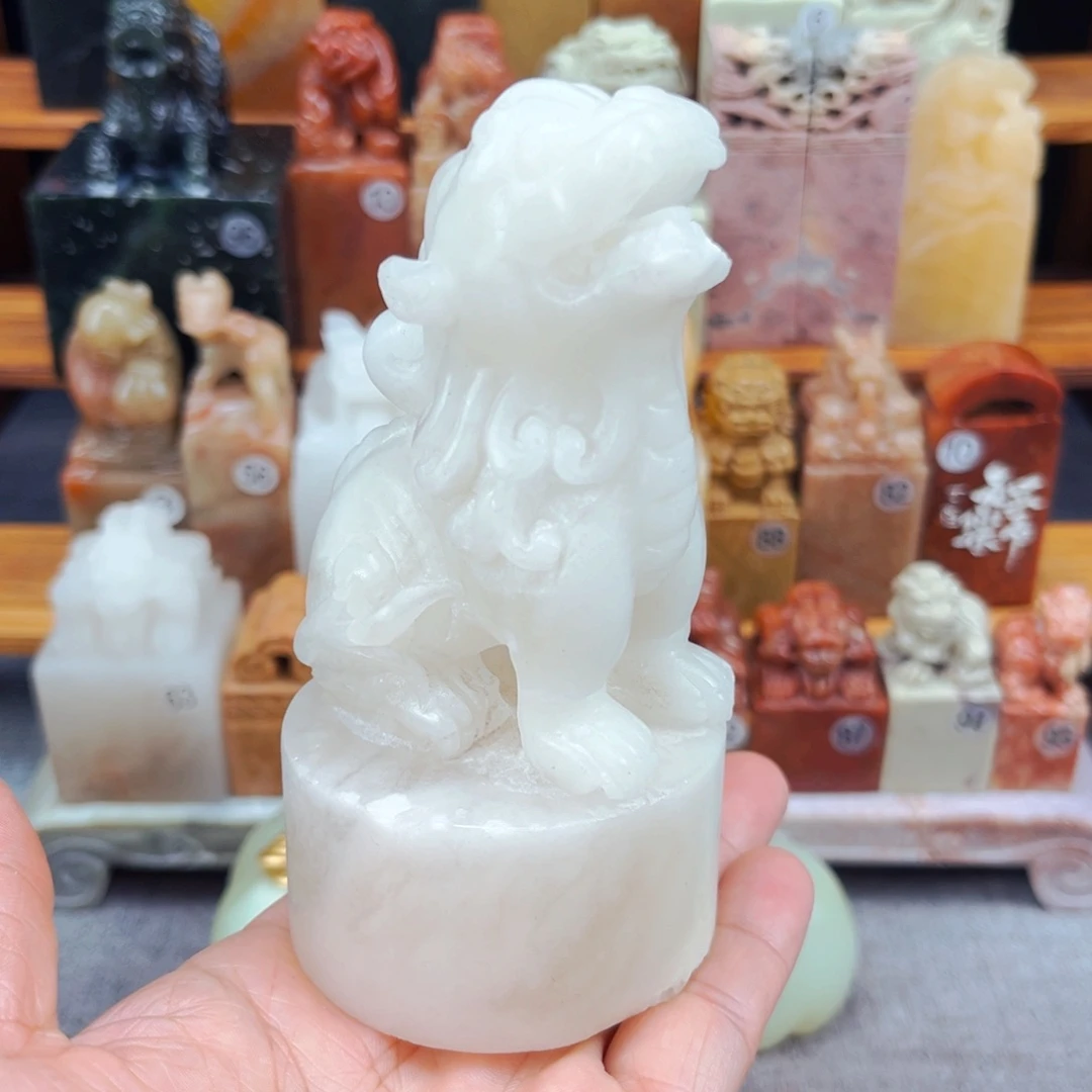 寿山石印石闪购商品瑕疵料5.8*11