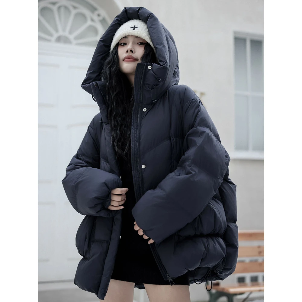 9078羽绒服2024年爆款正品冬季宽松白鸭绒时尚