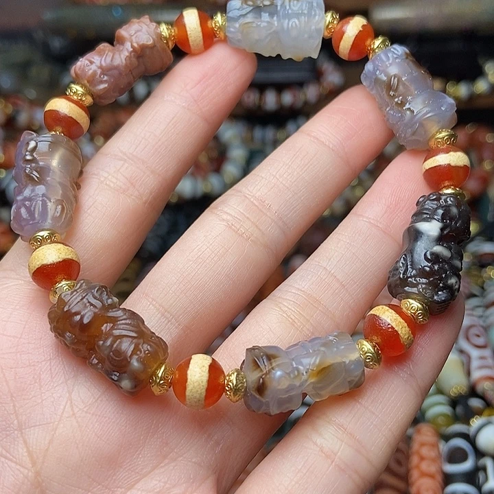 玛瑙/玉髓未镶嵌手链