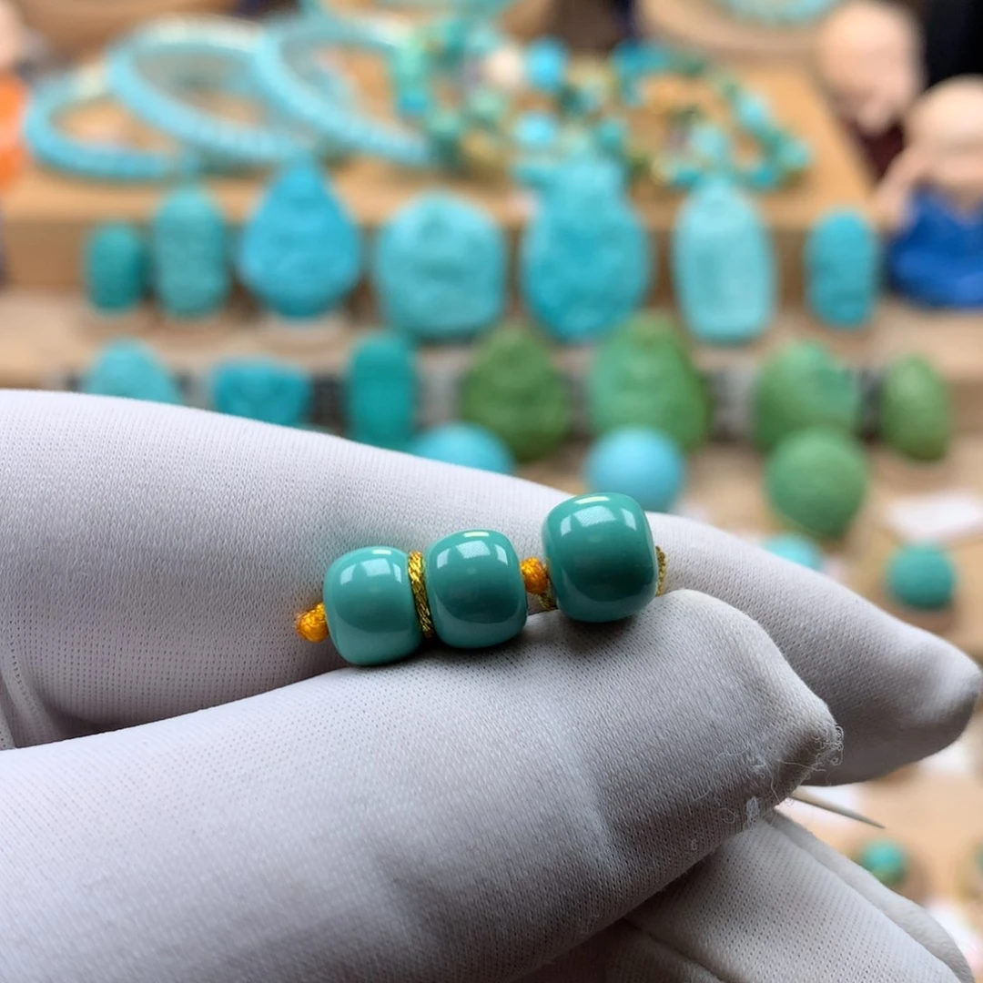 绿松石珠宝奇石未镶嵌箫***本