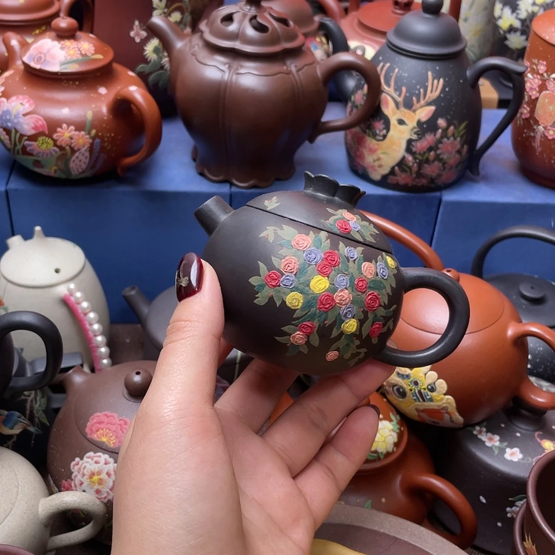 康***桉红泥茶杯紫砂主人杯130cc