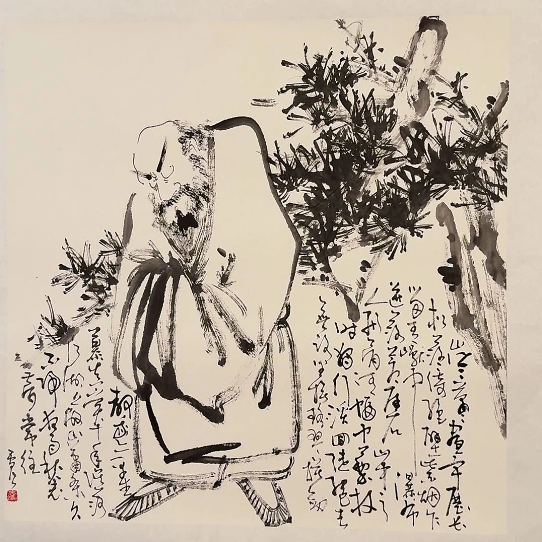 国画雷公老师作品画作