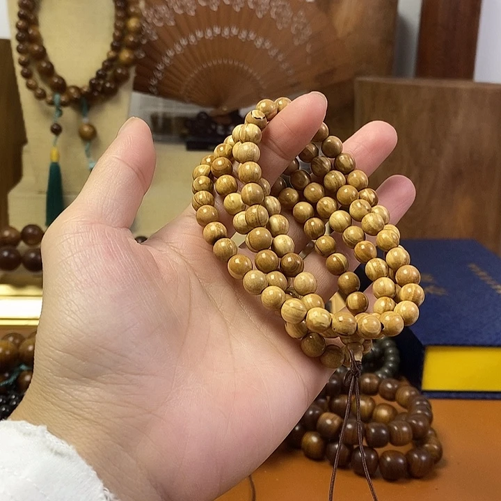 檀香木老山檀香微瑕疵0.8/108颗